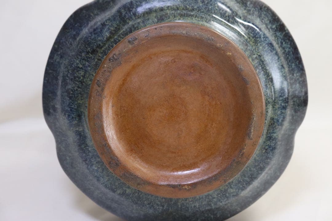 ※中国　鈞釉双耳瓶　送料込み0408