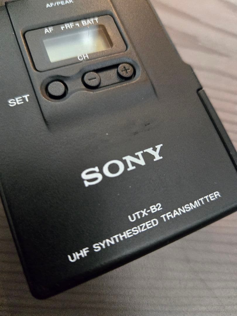 【SONY】ソニー無線ワイヤレスマイクロフォンピンマイクUTX-H2.B2セット