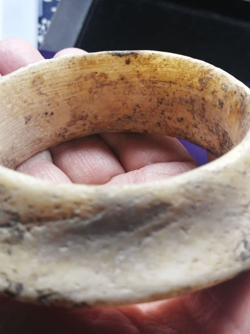 ★古墳初期『玉石垂飾輪』出土品。玉石　230g　埋蔵文化財　非常に貴重なものです