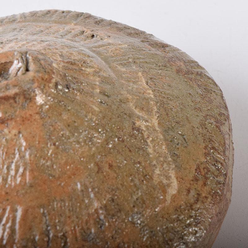 茶道具　楽山窯　十一代空権　長岡住右衛門作　出雲香合　共布　共箱　V　R8433