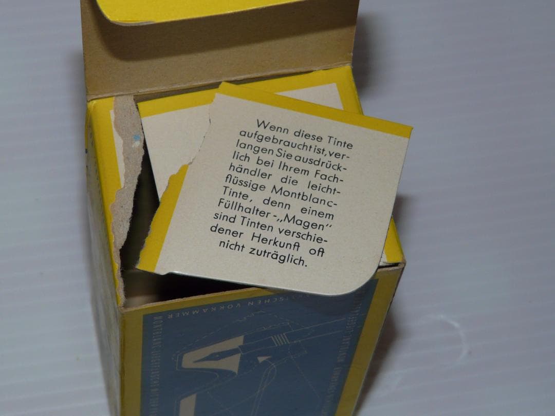 1960年代　モンブラン　ボトルインク　未開封　3個　黒　ブルーブラック 万年筆