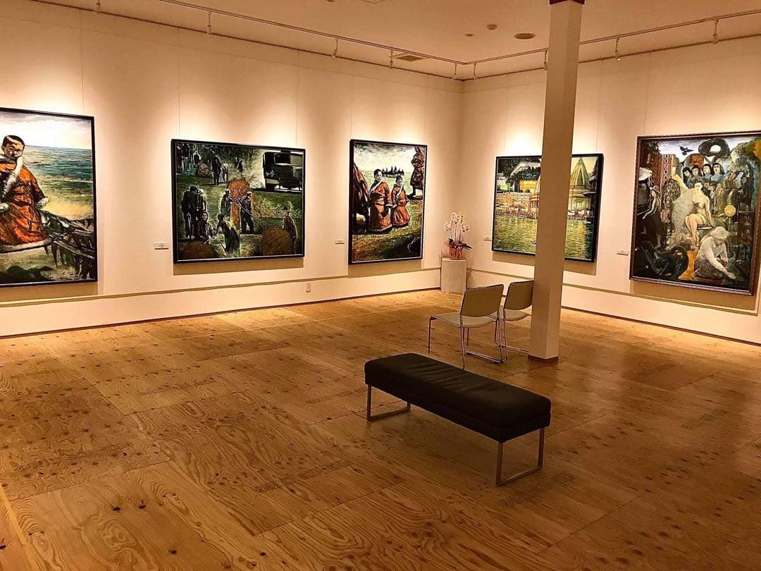 油彩画 「野駆ける少女」田村誠司 受賞作品