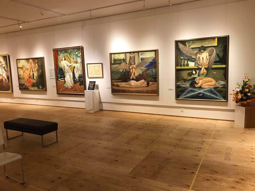 油彩画 「野駆ける少女」田村誠司 受賞作品