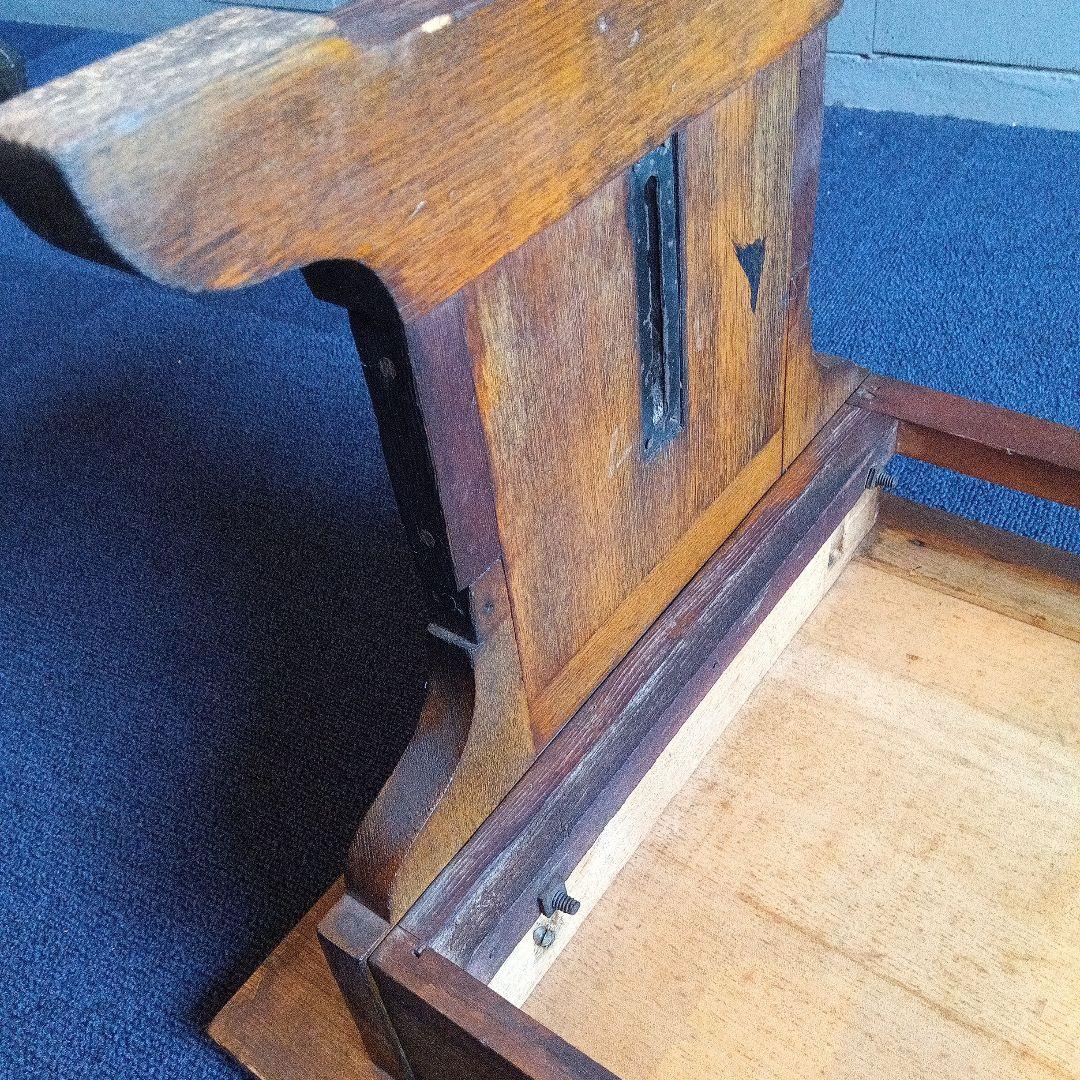 木製文机 引き出し付き ヴィンテージ　レトロ　昭和