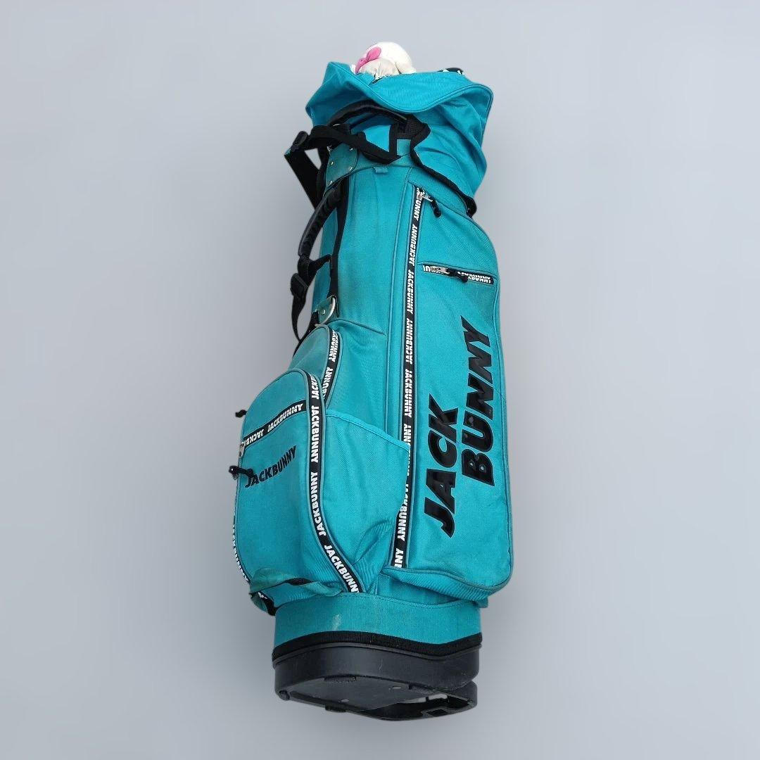 ジョニー　JACK BUNNY ターコイズ キャディバッグ
