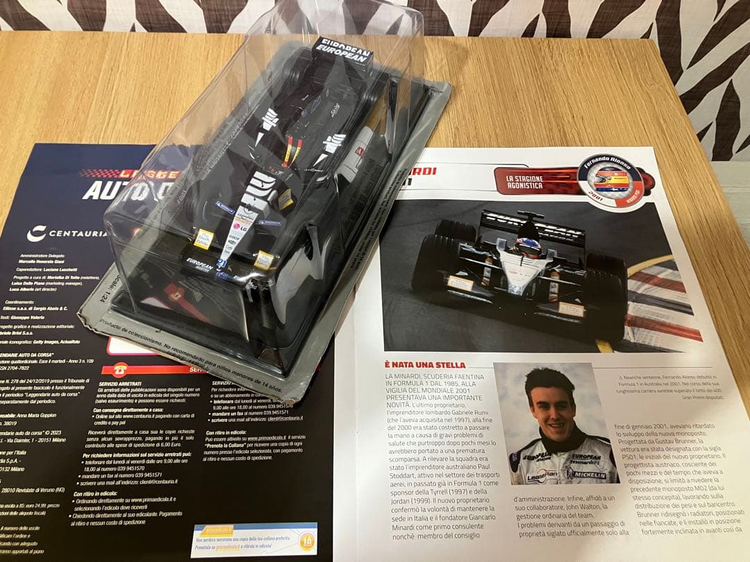 日本未発売　ビッグスケールF1コレクション　ミナルディ　アロンソ　2001年