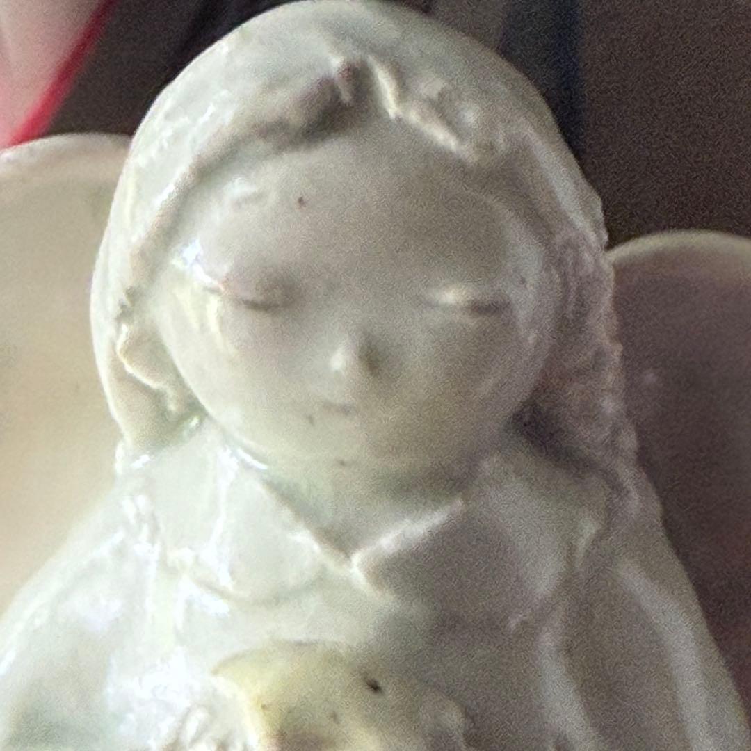 F様へ感謝お嫁入り‼️愛ある作家の最上手フィギュリン「黄色い星にいのる天使」一体