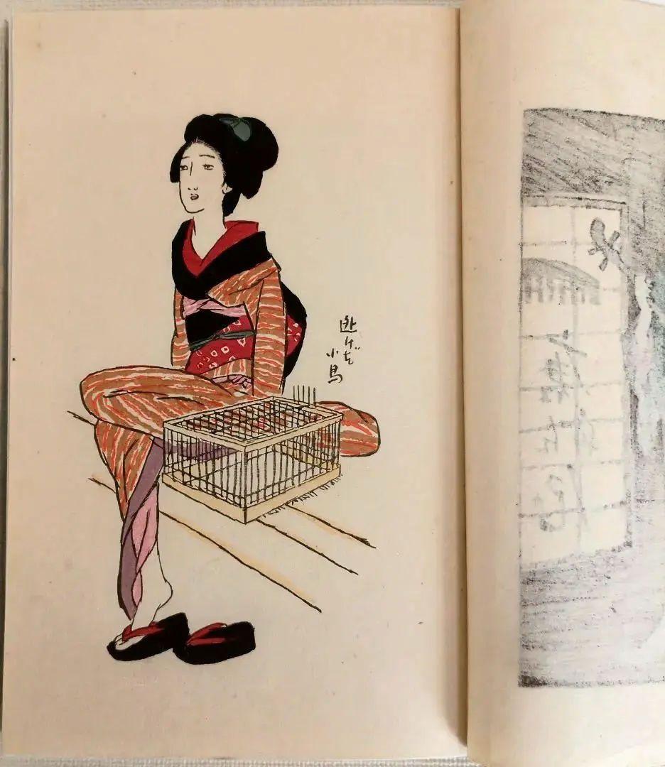 竹久夢二の本夢のふるさと（木版画10枚、詩139篇)大正8年出版初版本おまけ付き