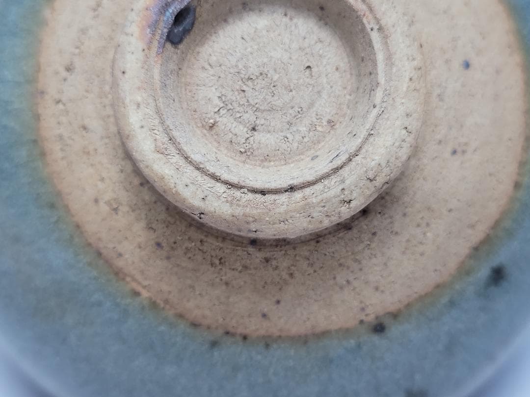 天藍釉 均窯 紅斑窯変 茶杯 宋元時代 幅約9cm