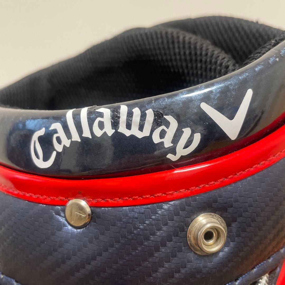 【期間限定価格】キャロウェイ キャディバッグ エナメルカーボン調トリコロール