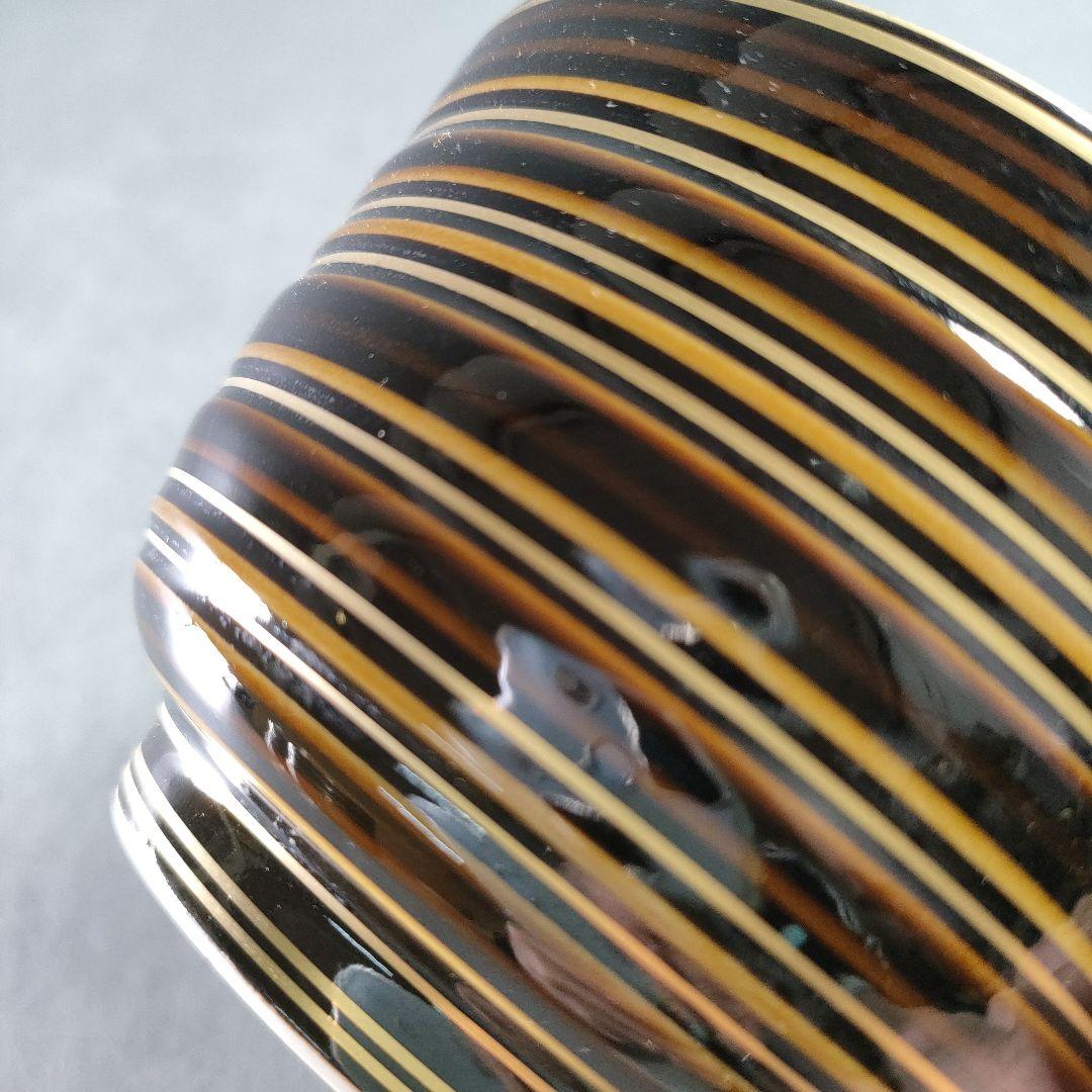 A940-6/京焼/貴古 造/一二三節紋碗5客/茶器/茶碗/茶道具/抹茶碗/