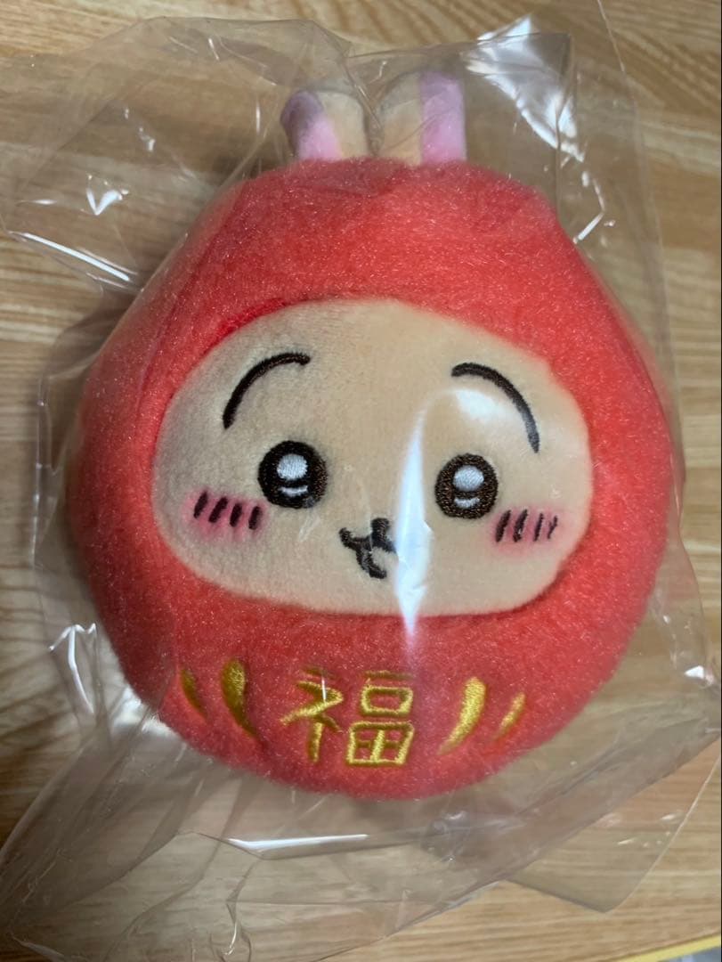 招福！ハチワレぬいぐるみS マスコット　 だるまになっちゃった！