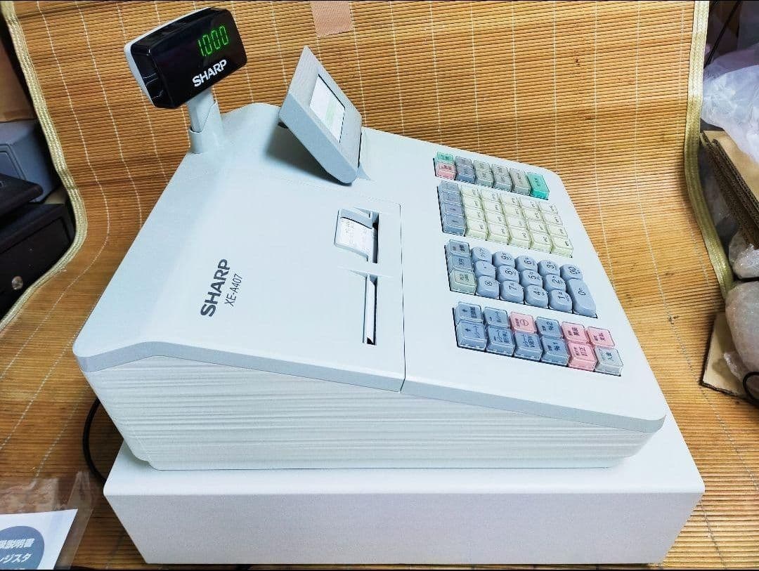 シャープレジスター　XE-A407　PC連携売上管理　上位機種　060111