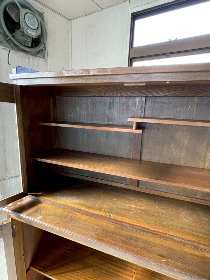 激レア‼️イギリス　アンティーク　丸足　キュリオケース　什器　キャビネット　英国