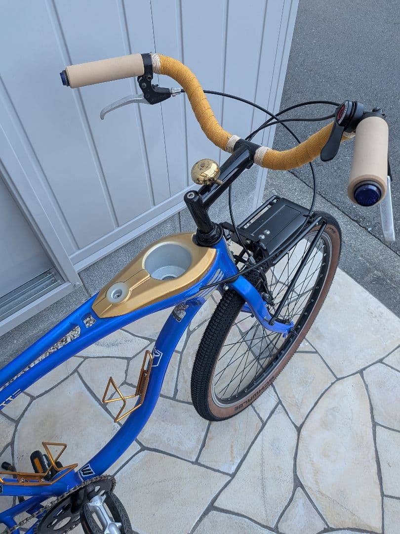 【パーツ追加】【お買得品】SCHWINNビーチクルーザー改クランカーカスタム中古