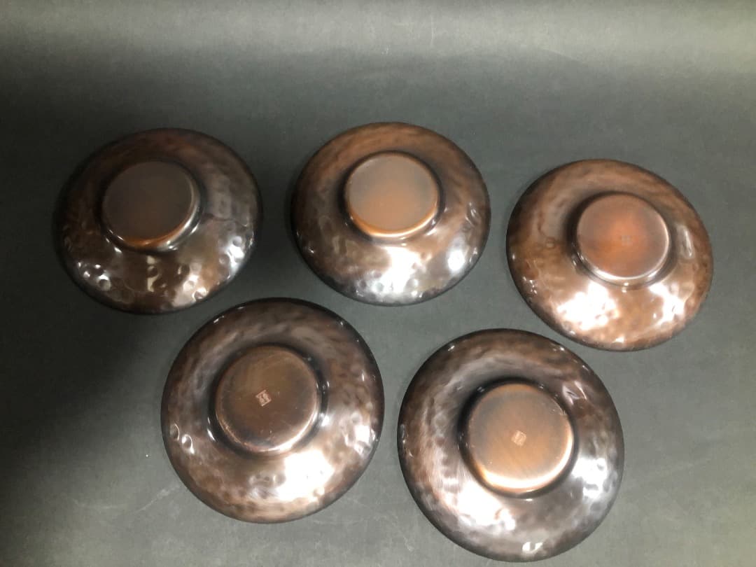 純銅茶器　 玉いぶし急須皿　星寛堂1点　夢お茶の間揃1点　2点セット