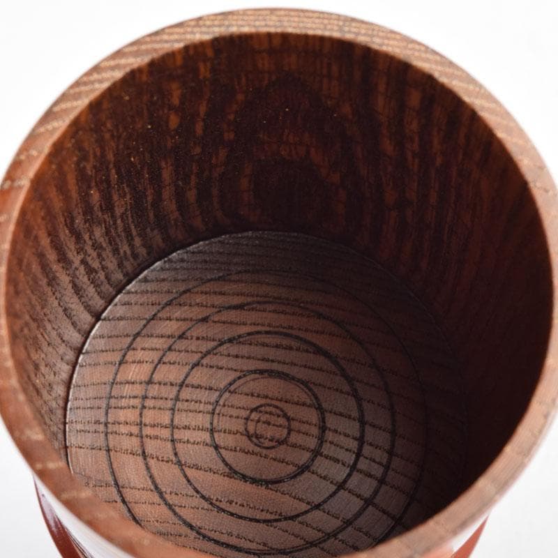 茶道具　独楽塗　草文　切立煙草入　莨壷　C　9008