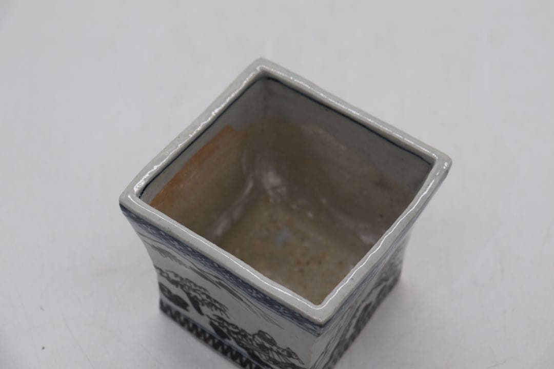 京都の名工　雍州乾山　角鉢　茶道具　共箱　送料込み250529