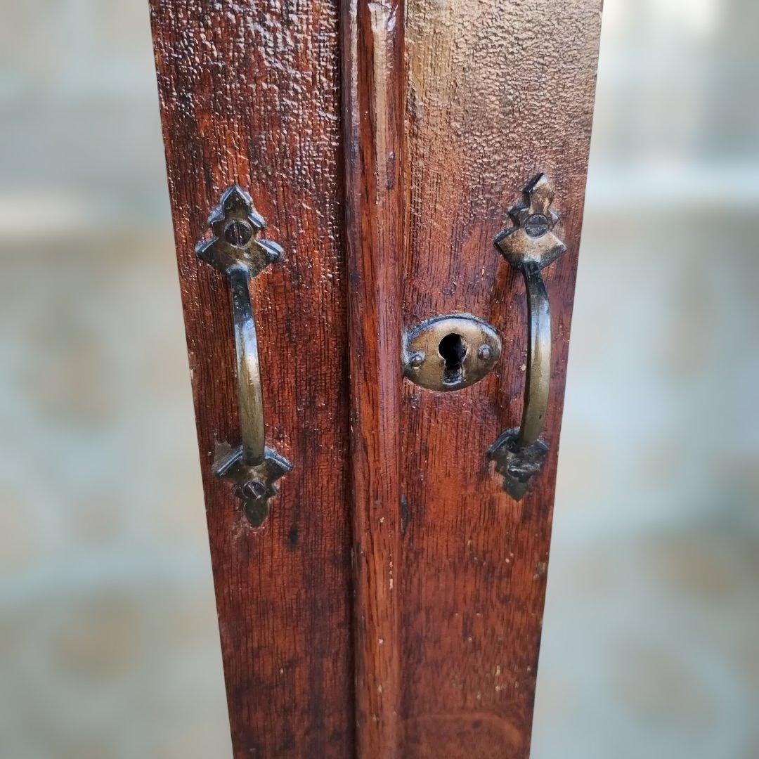 よ*ず様 アンティーク　木製ガラス扉　キャビネット　本棚