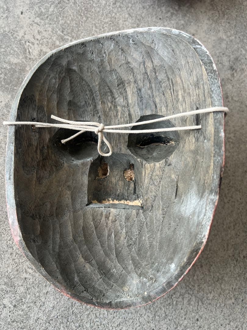 木彫のお面（笑面）⑦