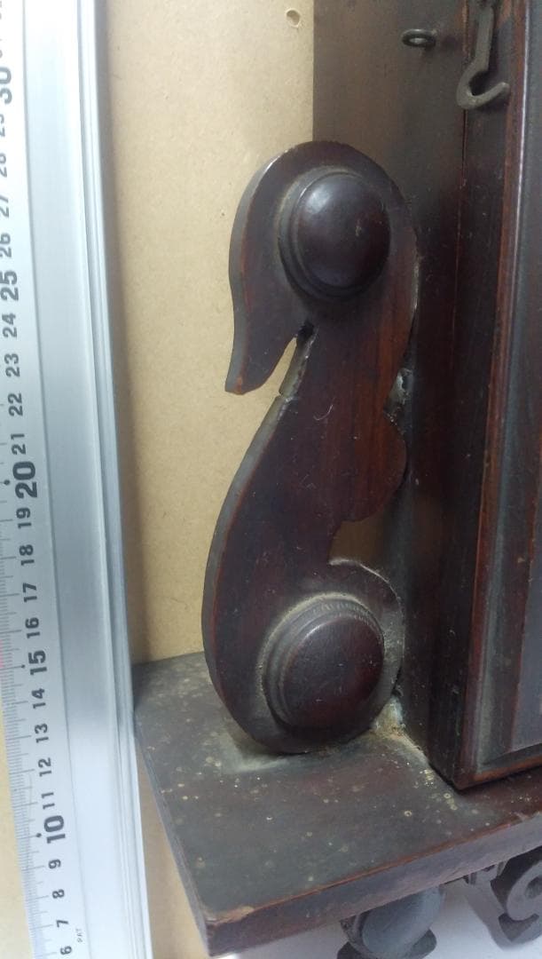 古い柱時計　　②