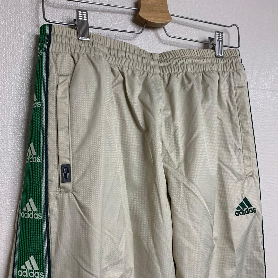 アディダス　ＬＬ　ウインドブレーカー　上下　セットアップ　ベージュ　サイドロゴ