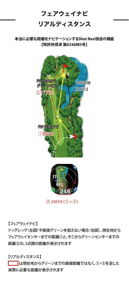 Shot Navi Crest II Touch ゴルフGPSウォッチ