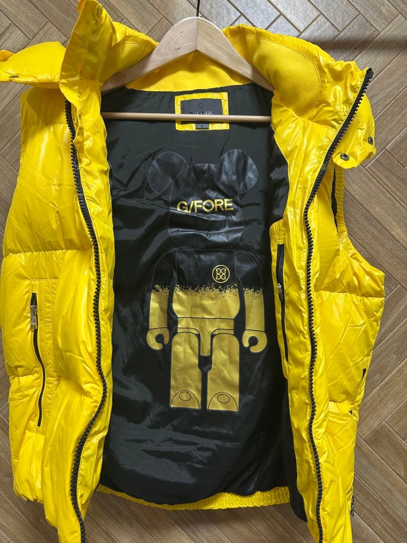 新作G/FORE韓国ジーフォア　メンズダウンベスト　イエローsizeXL