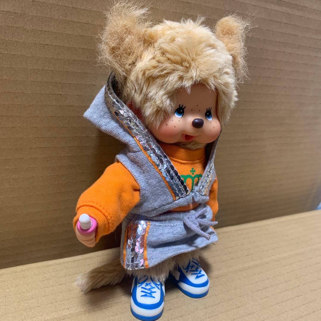 【希少】モンチッチ　女の子　ツインテール　ベージュ　ブルーアイ