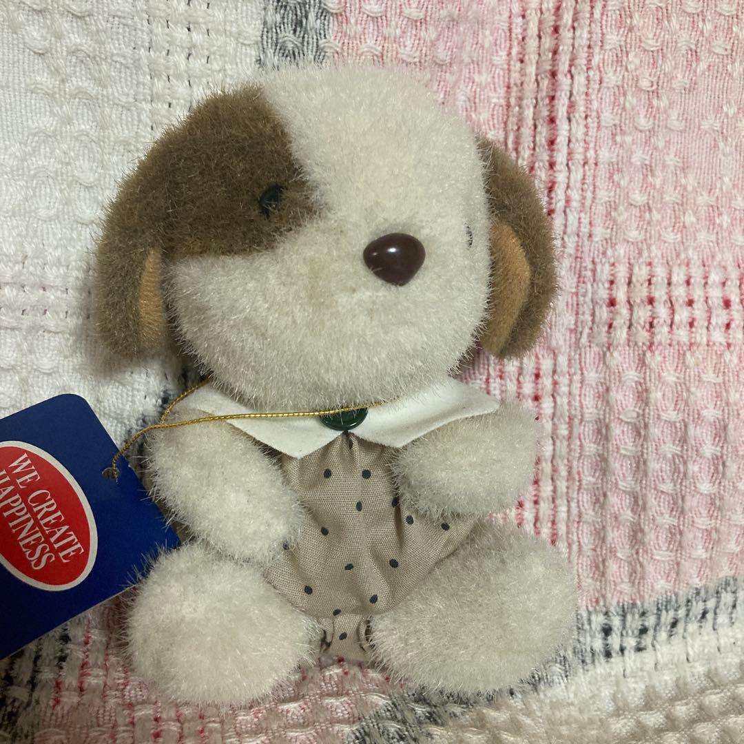 昭和レトロ　サンアロー　夢の回転木馬　ピンドット　犬　ぬいぐるみ　中古品