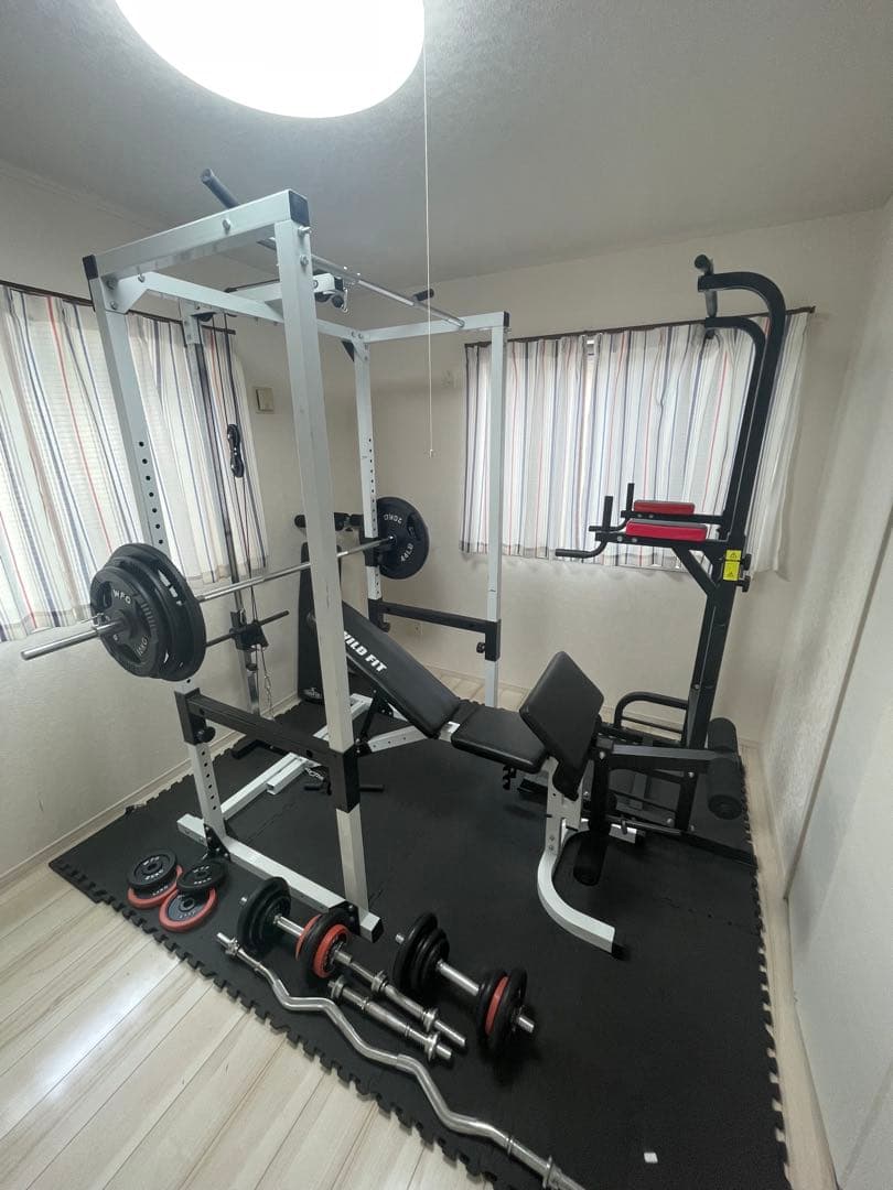 【総額17万円のセットが30,000円】パワーラックフルセット 筋トレ