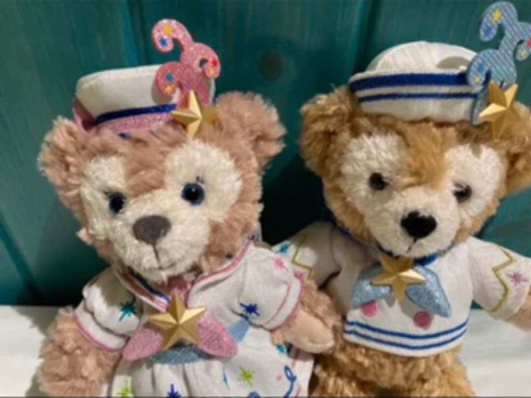 ダッフィー &シェリーメイ♡ ポージープラッシー ディズニーシー