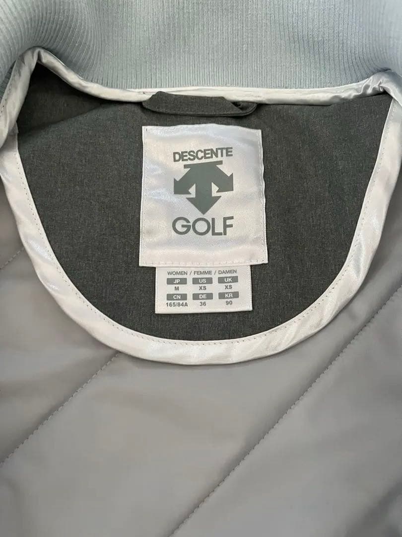 美品⭐︎DESCENTE GOLF セットアップグレー/ミントグリーン 上 M下S