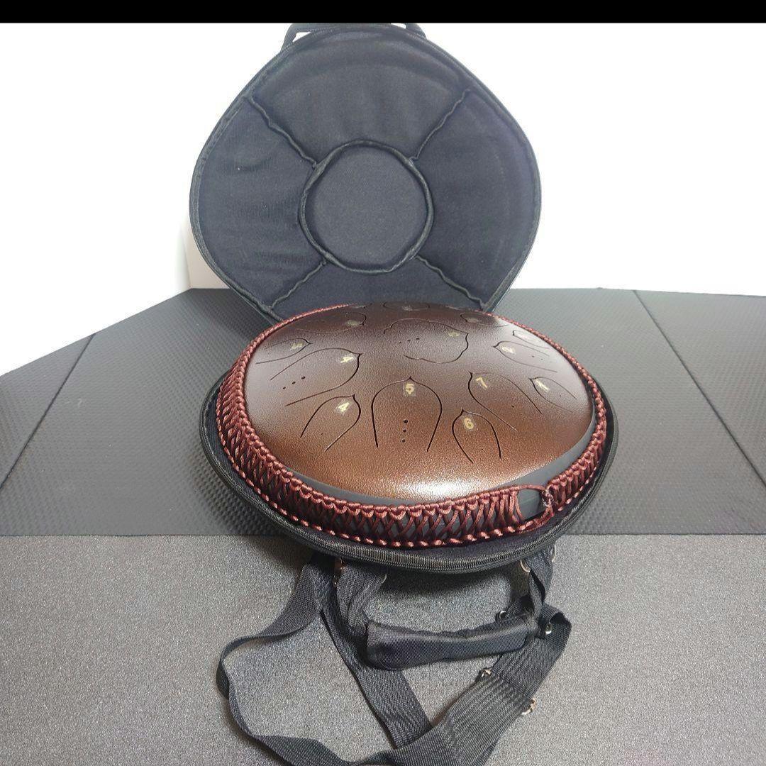 329】スチールタンドラム　大　30cm　Dキー15音　パンドラム　ハンドドラム