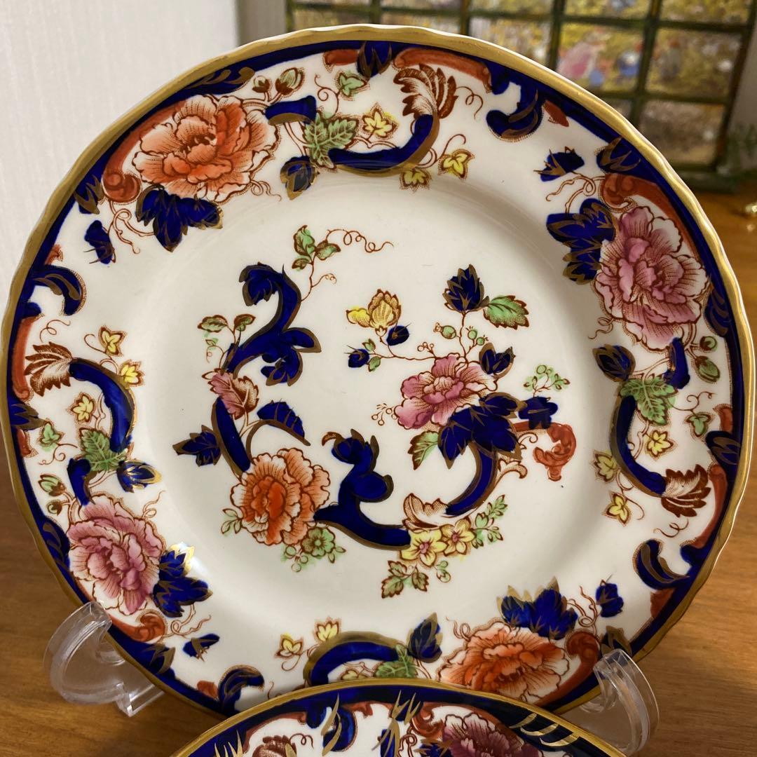 一粒で2度美味しい　メイソンズ　ブルーマンダレイ　カップ2種　ソーサー　プレート