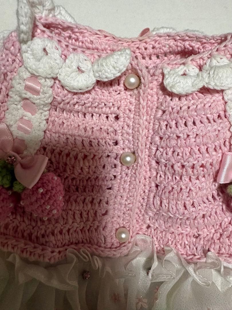 【ペット ア ポルテ】La crème de Fraise リボン付