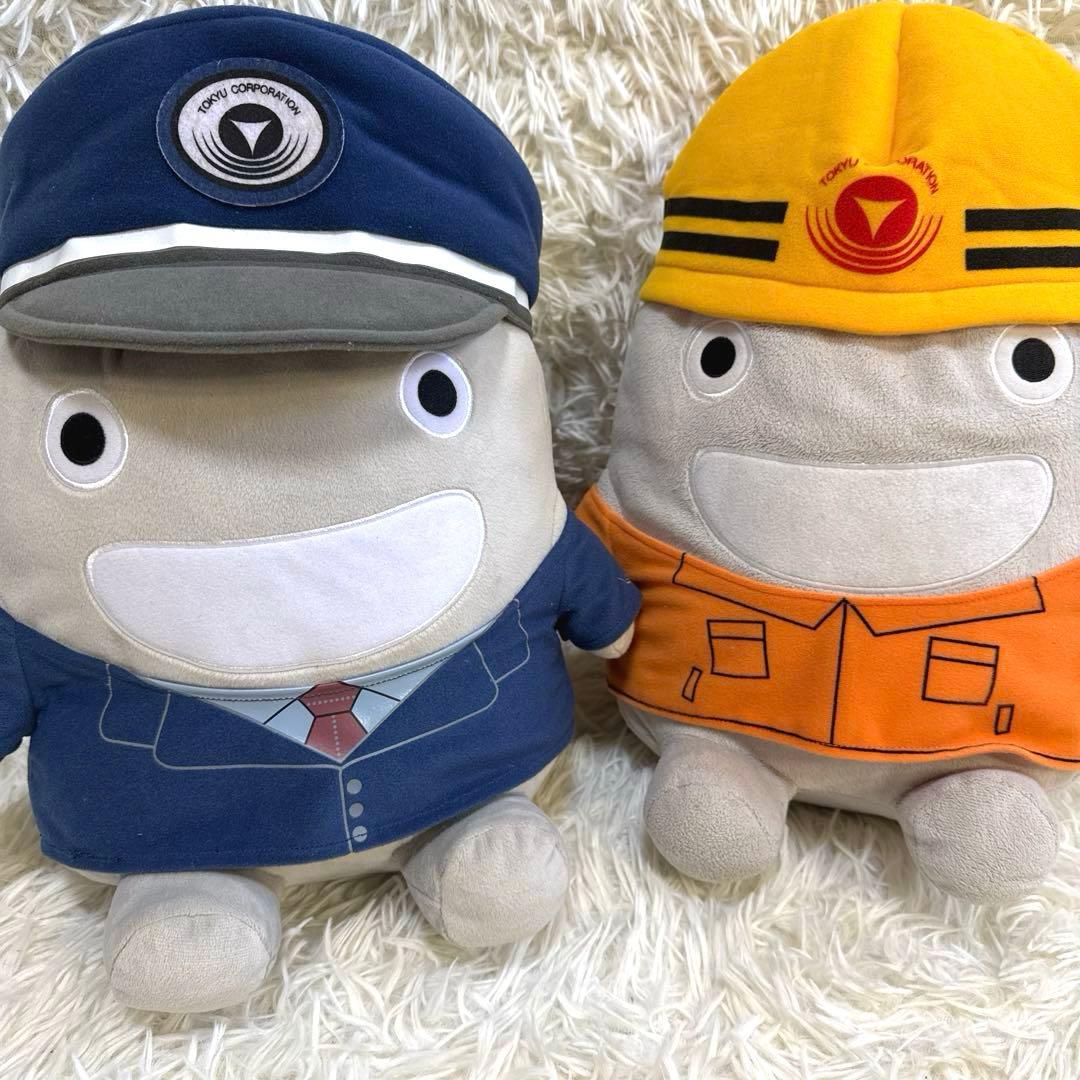 3000個限定販売　東急のるるん 着せ替えぬいぐるみ　2体　東急電鉄