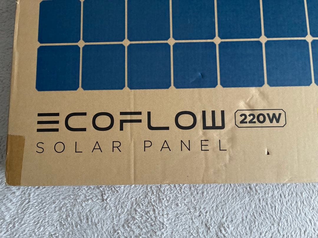 ECOWFLOW ソーラーパネル 4枚折りたたみ式(220W)未使用品