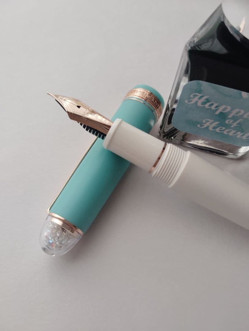 【美品】ブルーバード センチュリー Мニブ 石丸堂限定インク付 プラチナ万年筆