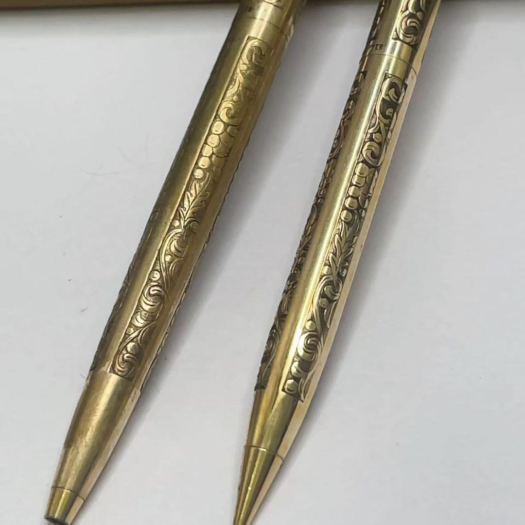 米国ヴィンテージ シェーファー K12金張り シャープペンシル・ボールペンセット