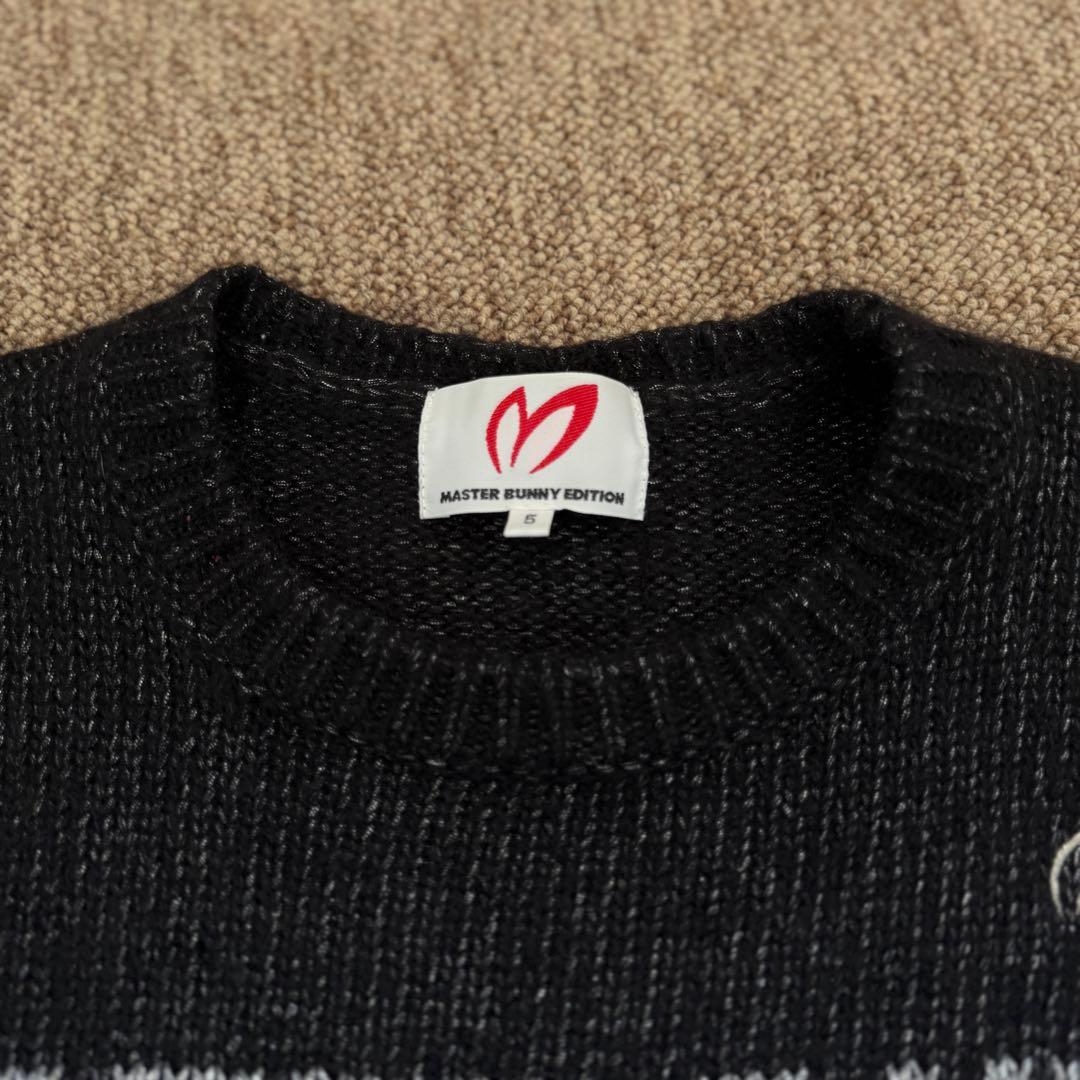 アルパカ素材　美品　マスターバニー　ニット　L〜XL相当　黒　セーター　　5