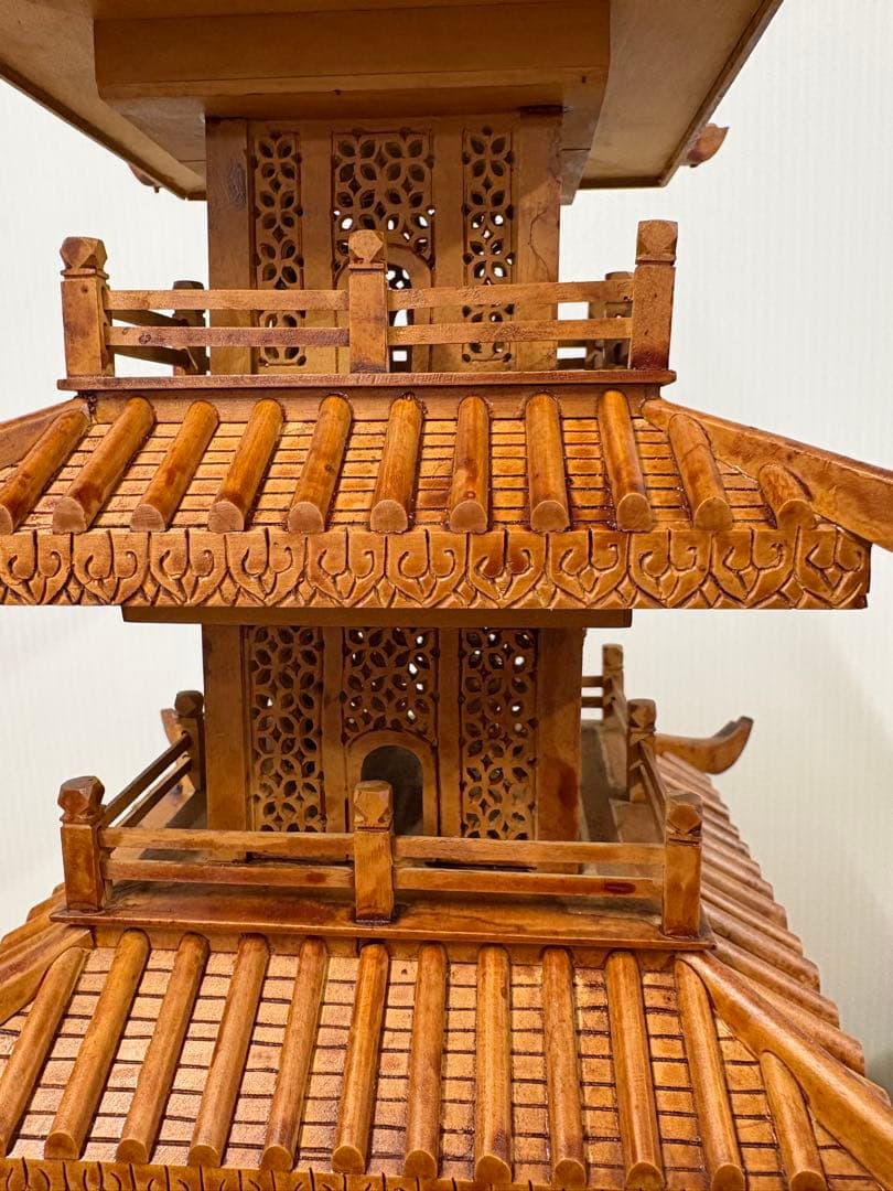 昭和レトロ五重の塔置物（木製）✨【新春お宝雑貨市】✨