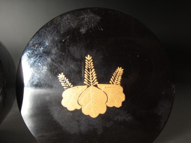 ★　中村宗哲　桐蒔絵　中次　裏千家　十一代　玄々斎の花押がございます★x491