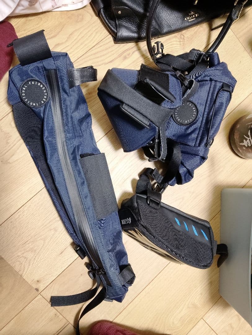 自転車バッグ ネイビーブルー　バラ売り可能