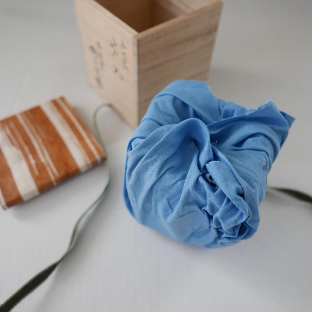 新品保管品☆和田桐山 琴浦窯 桐山造 火入れ☆山の絵 茶道具