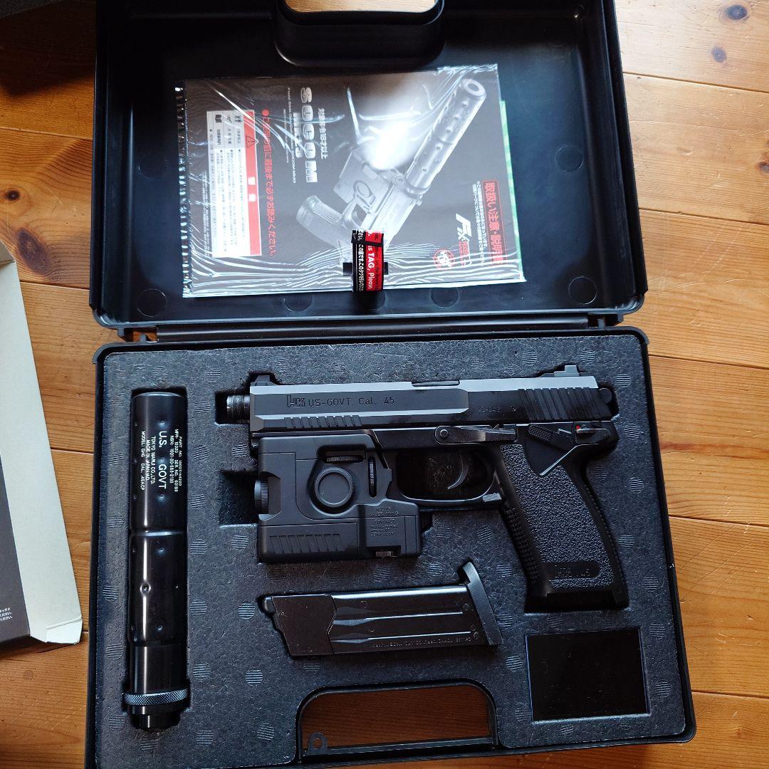 東京マルイ　ソーコムガスガン固定式　ケース付き箱付き