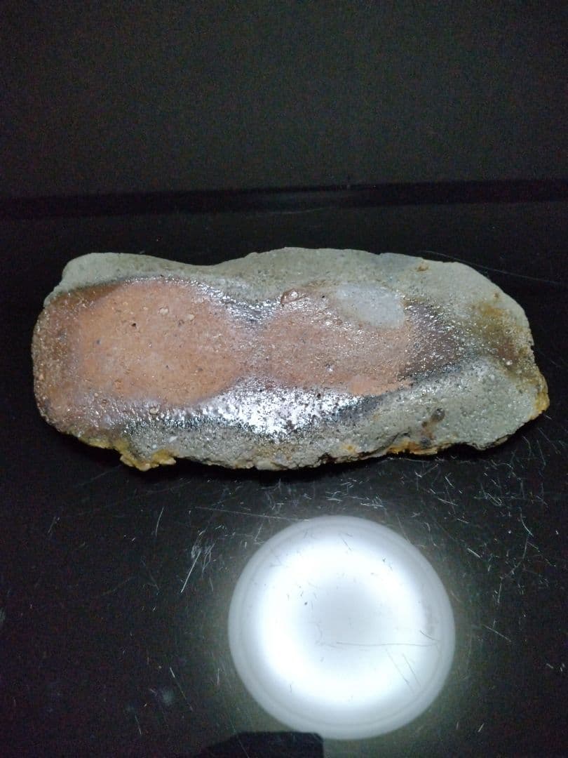 【備前焼 窯変長皿】伝統工芸士 森本 桂／送料込み！