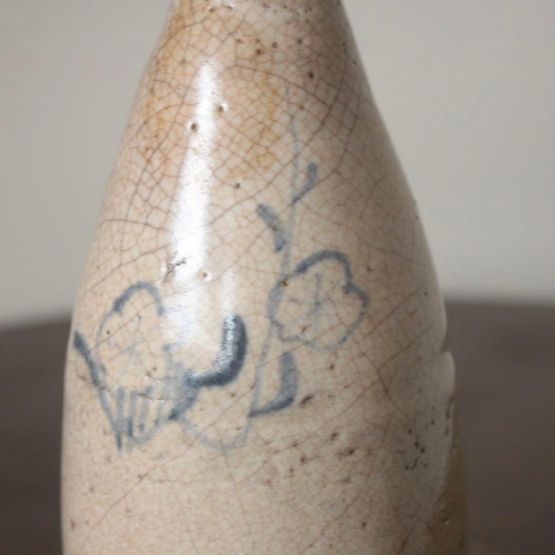 陶胎染付 太白手 徳利 酒器 古美術 古道具 アンティーク