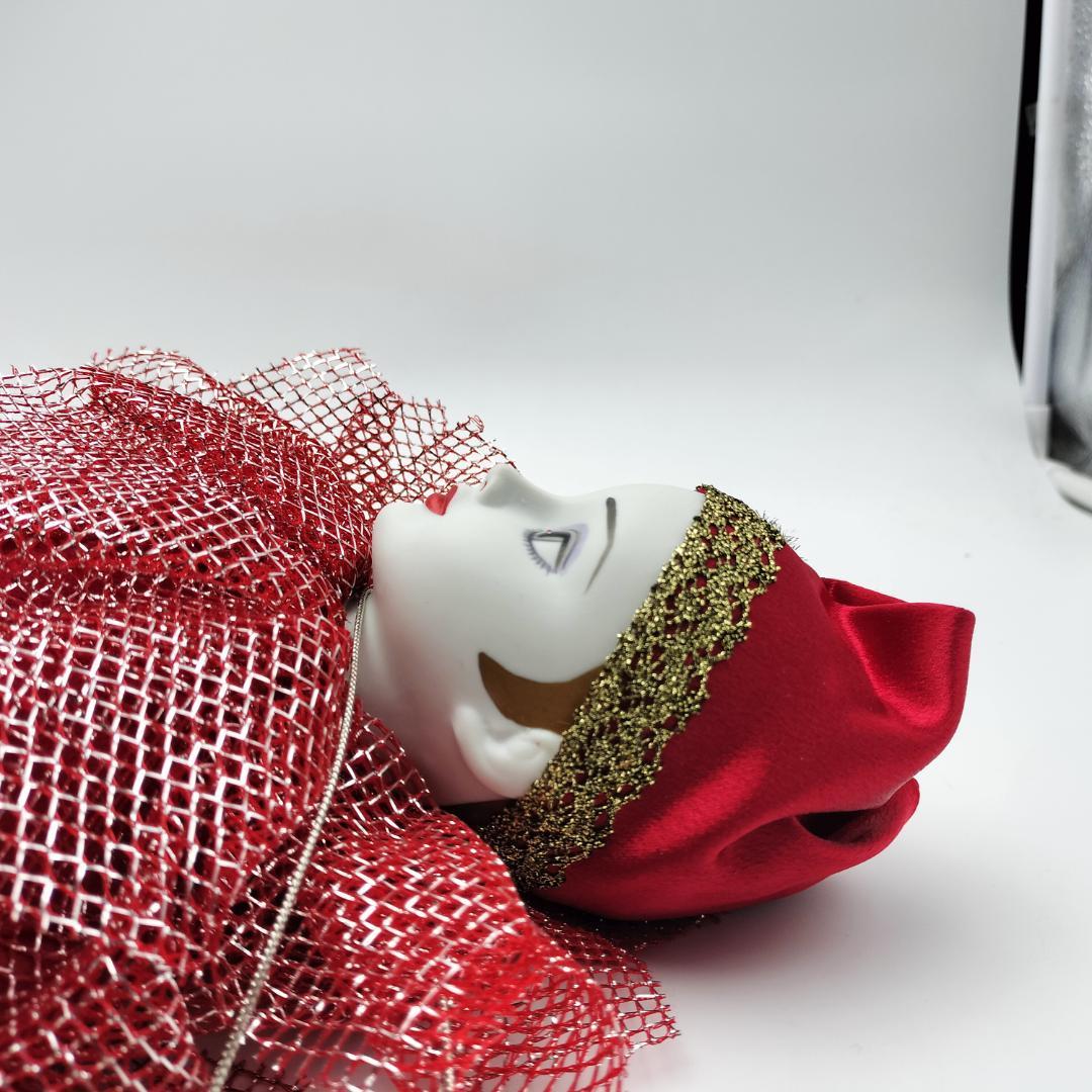 【極美品】1986年製 三協 陶器製 ピエロ人形 52cm ビスクドール風