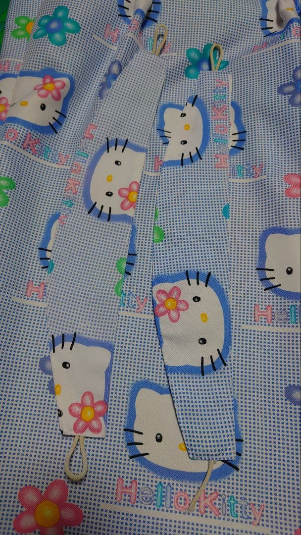 難有 当時物 ハローキティ カーテン タッセル カオハナ 2000